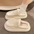 Winter Fluffy Women's Slippers Home Fuzzy Fur Luxury Designer Woman Shoes Indoor Flat Plush Elegant Fashion Footwear Soft Sole