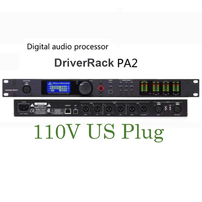 DriveRack PA2 2 Input 6 Output Digital Audio Processor Original Software Professional Audio Equipment Speaker System