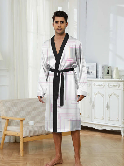 Men'S Robes Spring/Summer Graphic 3D Printed Sleepwear | SAMAG