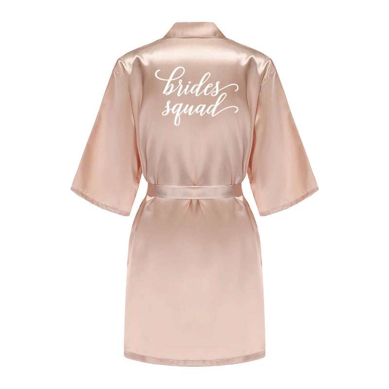 Champagne Women's Bride Bridesmaid Robes for Bridal Party | SAMAG