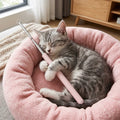 Telescopic Cat Wand Toys with Replaceable Heads - Set of 3 Pastel Color Interactive Teaser Wands for Play