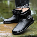 Men Rain Boots Non-slip Light Hiking Rain Shoes Slip on Waterproof Outdoor Leisure Rubber Fishing Shoes Work Water Shoes