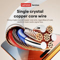 Lenovo YF02 Wired Gaming Headphones 3.5mm/Type-C For Mobile Phones  Computers And More HiFi Sound Music Wired Earphones With Mic