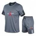 Men's Casual Sports Two - Piece Set, Fashionable Printed Short - Sleeved and Running - View 2 | SAMAG