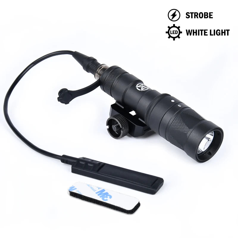 Strobe Flashlight Surefir SF M300 M300W Scout Light WADSN Tactical Torch M600 M600W LED White Lamp Hunting Camping Airsoft X300