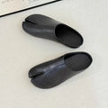 Women Split Toe Mules Soft Leather Tabi Clogs Casual Slip On Low Heel Backless Loafers Comfortable Vintage Flat Shoes for Female