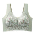 1pcs Womens Seamless Ice Silk Full Cup Bras No Steel Ring Support Lace Bralette Large Size Brassiere Comfort Ventilate Underwear