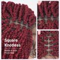 99J Burgundy Knotless Box Braided Wig Synthetic Full Lace Front Braids Wig With Baby Hair Short Bob Braided Wigs for Black Women