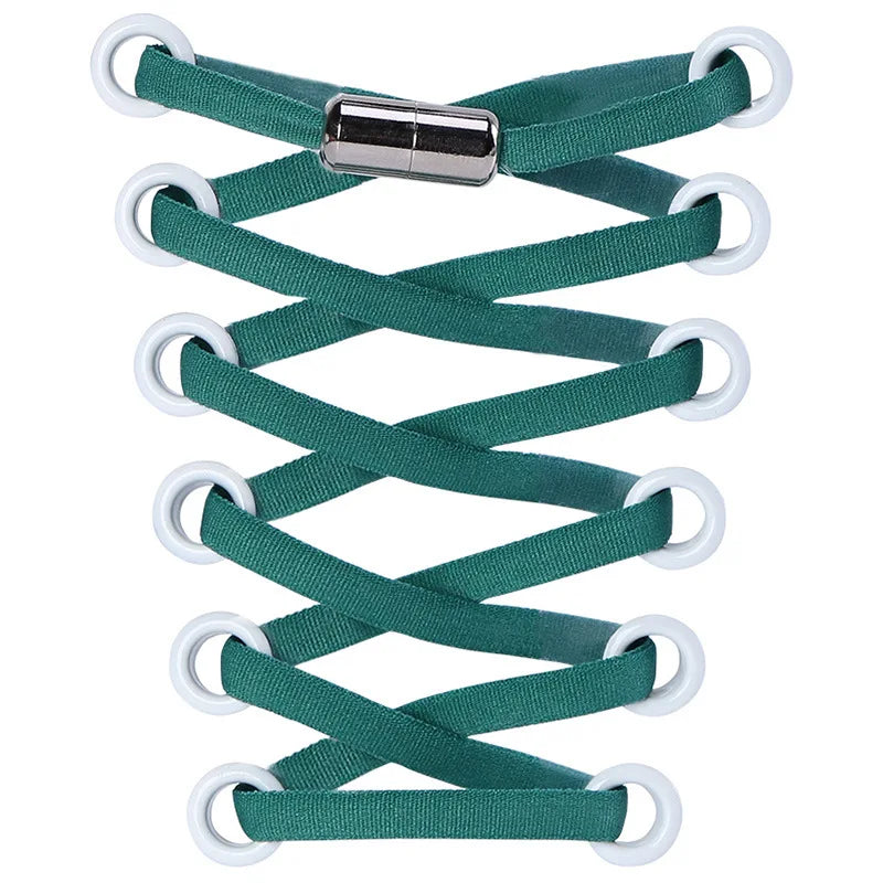 1/2/4 pairs Semicircle No Tie Shoelaces Elastic Sneakers shoelace Metal Lock Lazy Laces for Kid and Adult One size fits all shoe