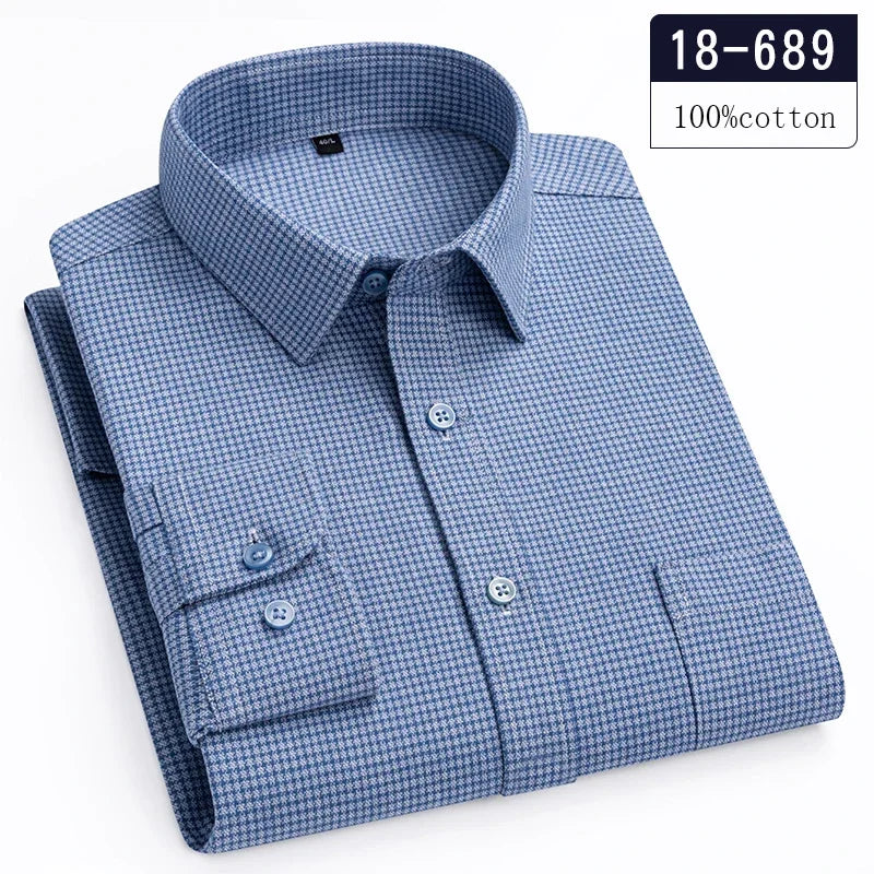 New in Shirt High-Quality 100% Cotton Long-Sleeve for Men | SAMAG