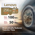 Lenovo Memory Card 128GB 256GB 512GB High Speed Flash Card Reliable Micro SD Card Class10 Storage Card For Camera Phone Dash Cam