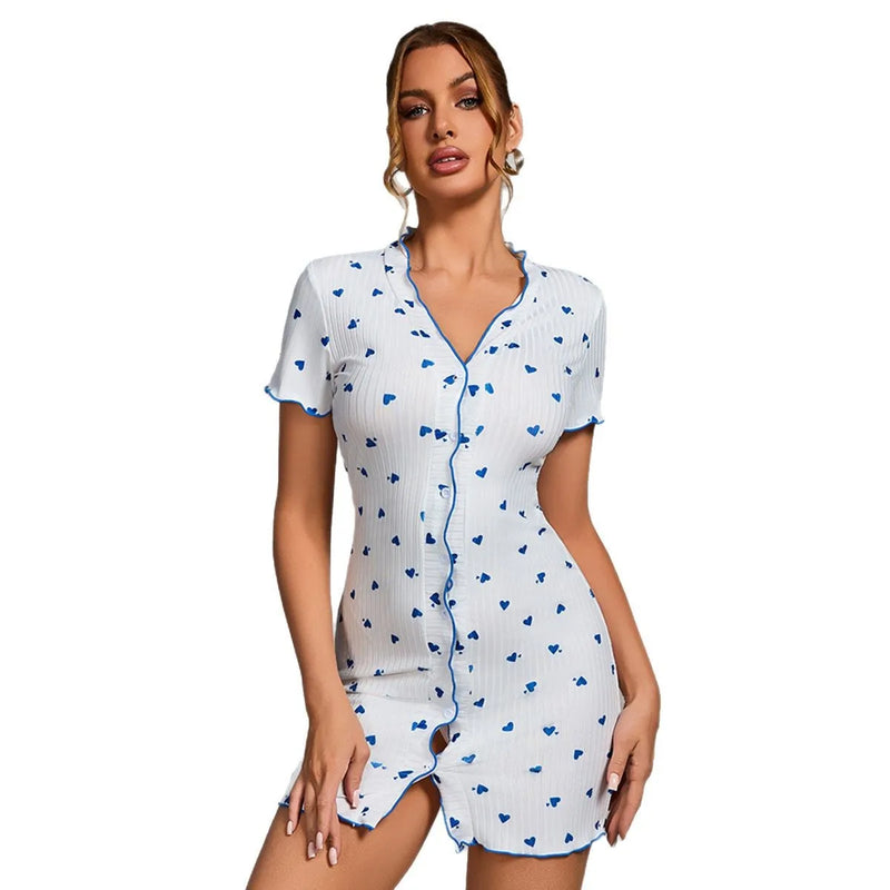 Sexy Nightgown Sleeping Woman Sleepwear Women Homewear | SAMAG