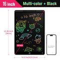 16/20 Inch Writing Board Drawing Tablet for Kids, Large Electronic Drawing Pad with Colorful Screen, Digital Graphic Tablets Toy