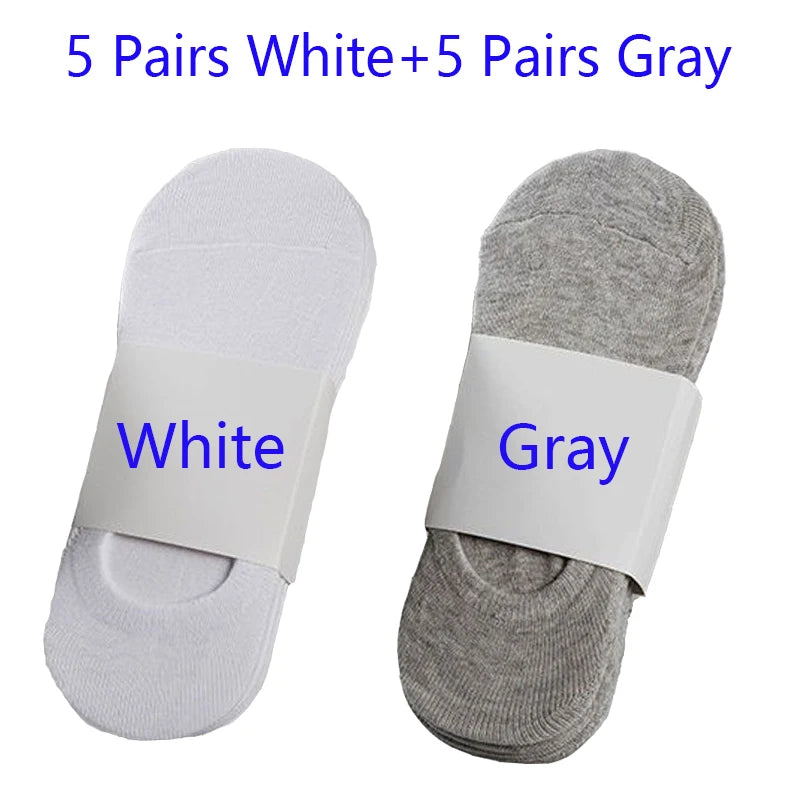 5/10/20 Pairs Summer Boat Socks For Men Non-slip Silicone | SAMAG