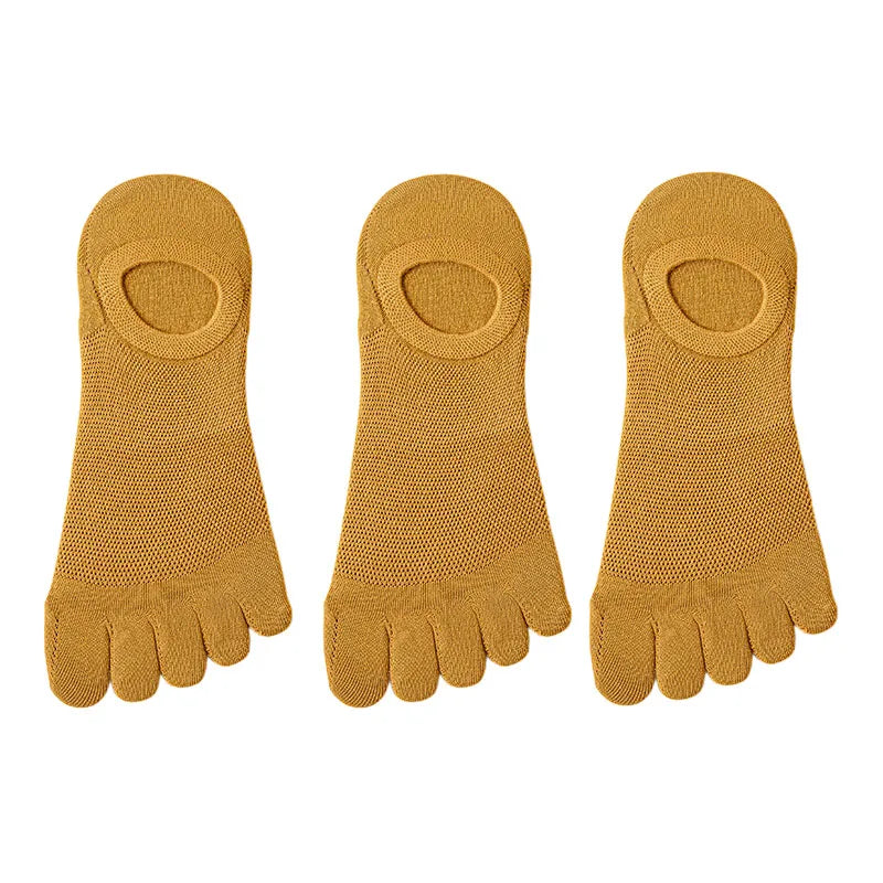 3 Pairs/lot Men's Socks Breathable Sweat Novelty Toe | SAMAG