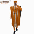 African Men Clothing Agbada Robe Dashiki Shirts Ankara Pants Tribal Hat Wedding Evening Outfits 4 Pieces - View 17 | SAMAG