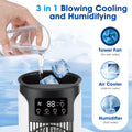 Portable Air Conditioning Fan 6 Speeds USB Mini Air Conditioner Timing Home Office Air Cooler Humidifier Desktop Misting Fan