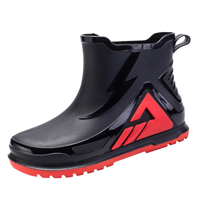 High Rain Boots Water Shoes Couple Chef Shoes Original Men Waterproof Raincoat Man Work Rubber Boots Men's Long Rubber Boot Boat