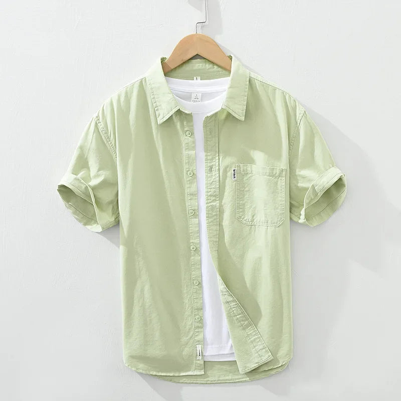 100% Cotton Solid Color Men's Summer Lightweight Short | SAMAG
