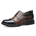 Men's Elevator Shoes 8cm Invisible Height-increasing Casual Large Size British Style 6cm Business Leather Shoes