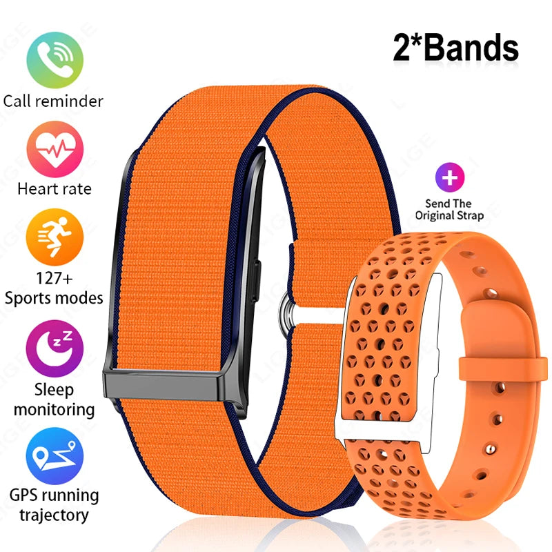 LIGE No Screen Smart Watch Men's Sports Outdoors Fitness Heart Rate Monitor 1ATM Waterproof New Smartwatch For Andrio IOS 2025