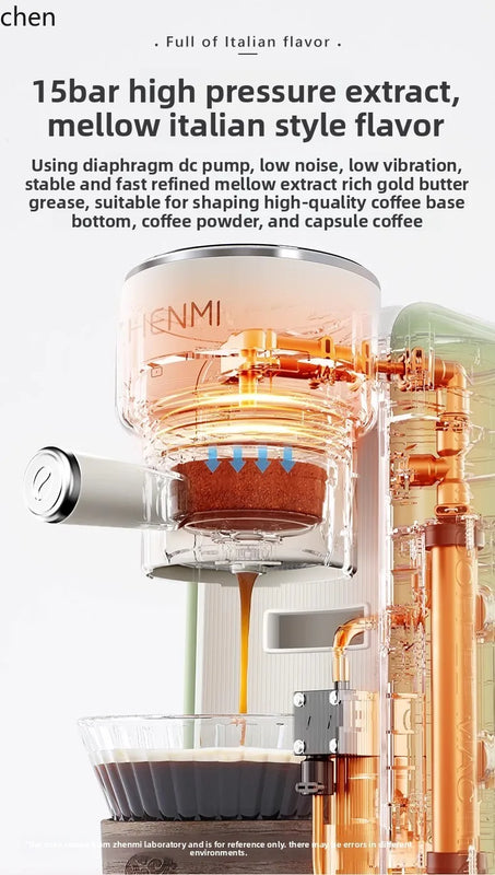 HXL Small Portable Coffee Machine Semi-Automatic Home Espresso Tea Drink Machine
