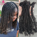 Dreadlocks Sister Locs Extensions Handmade Soft Crochet Brazilian Human Hair Braiding 10in Ombre Short Hair 10Strands/lot
