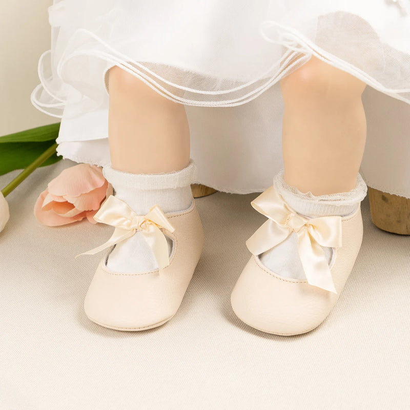 New Baby Girls Shoes Fashion Ribbon Bowknot Princess - View 6 | SAMAG