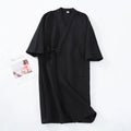 2026 Men's Casual Cotton Pajamas Dress Solid Warm Sleepwear Soft Loose Male Bath Robe Kimono Nightgown Home Clothes Men Robes