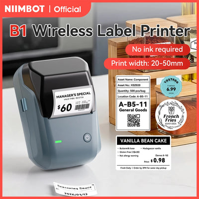 NIIMBOT B1 Portable Thermal Printer With Tapes 2 Inch | SAMAG