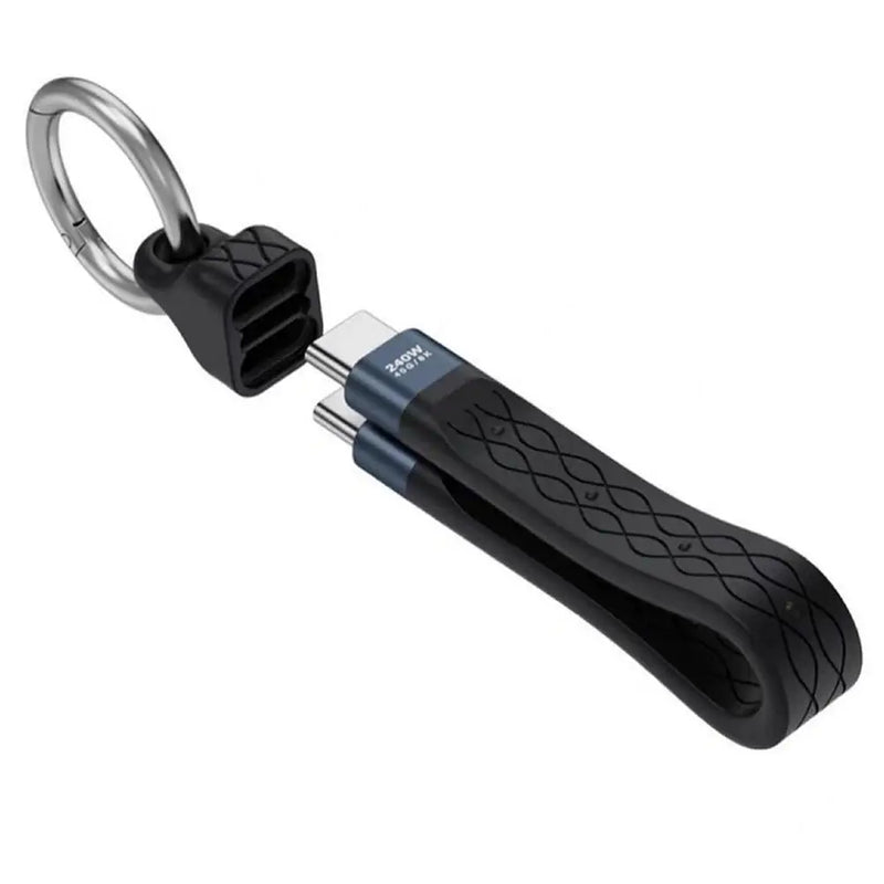 USB C Keychain,Thunderbolt 4 Short USB C Keychain Cable with 240W PD Fast Charging 40Gbps Data Transfer,8K@60Hz Durable Cable