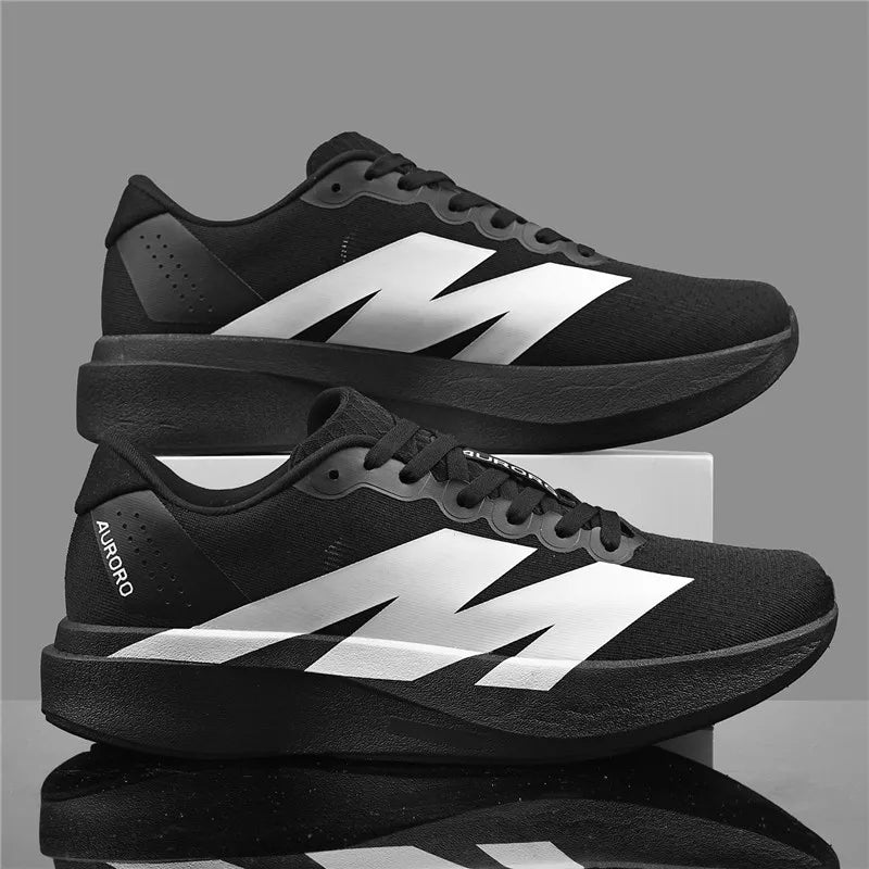 Men Carbon Plate Running Shoes Breathable Women Athletic Tennis Sneakers Cushion Sport Trainers Outdoor Marathon Jogging Shoes