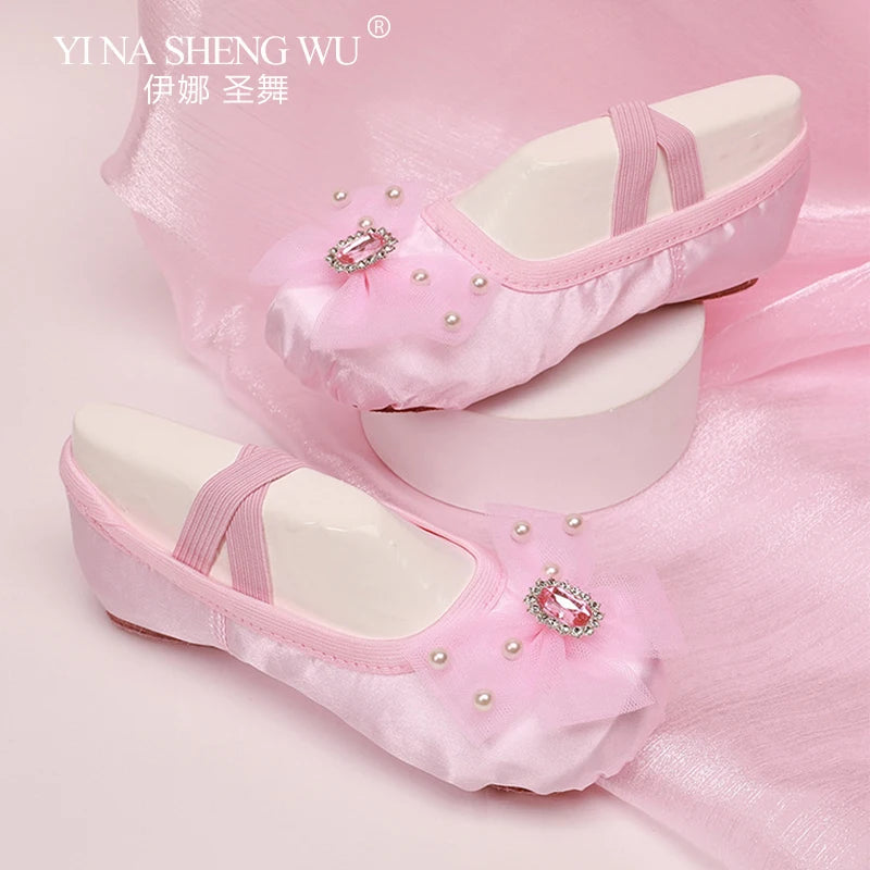 Dance Shoes for Women with Soft Soles Children's Classical Ballet Dance for Girl Dance Shoes for Dancing Practice Cat Claw Shoes
