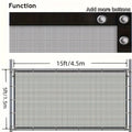 4/5/6/7/8ft Privacy Fence Screen, Net, Heavy Duty Fencing | SAMAG