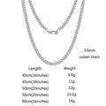 ORSA JEWELS 100% 925 Sterling Silver Link Chain Necklaces Minimalism Snake/Paperclip/Box/Figaro/Chopin/Cuban Chains 40-60cm