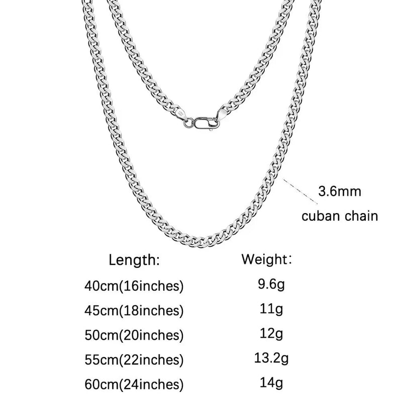 ORSA JEWELS 925 Sterling Silver Chain Necklaces Fashion Party for Men Women DIY Jewelry Simple High Quality 16-24 Inch Wholesale