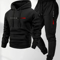 PARIS Letter Print Sweatshirt Suit Men's Fleece Hoodie | SAMAG
