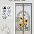 Sunflower mosquito proof door curtain, magnetic screen door, summer screen window, household mosquito net, high-end partition, s