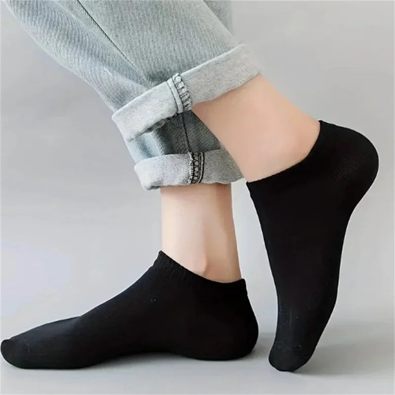 Pairs Solid Color Casual Breathable Socks Boat For Women | SAMAG