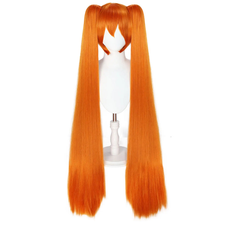 Osana Najimi's Orange Double Tigers With Long Ponytail In 'Sick Beauty Simulator' High Heat Resistant Synthetic Wigs