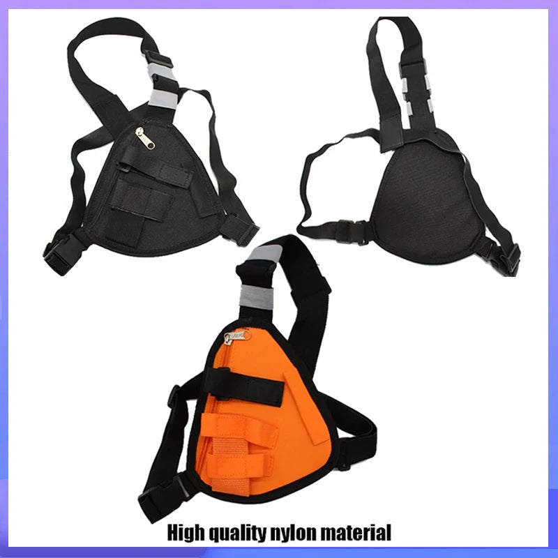 Radio Chest Harness Tactical Vest Nylon Vest Chest Rig Pack Bag Pouch Holster Walkie Talkie For Baofeng BF-888S UV-5R Quansheng