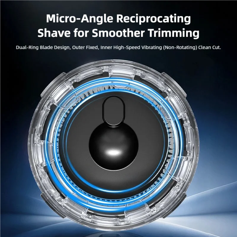 TINSOL  Men's Electric Hair Trimmer Automatic Hair Clipper with LED Display and 5-7-9mm Adjustable Length Self-Haircut Clipper