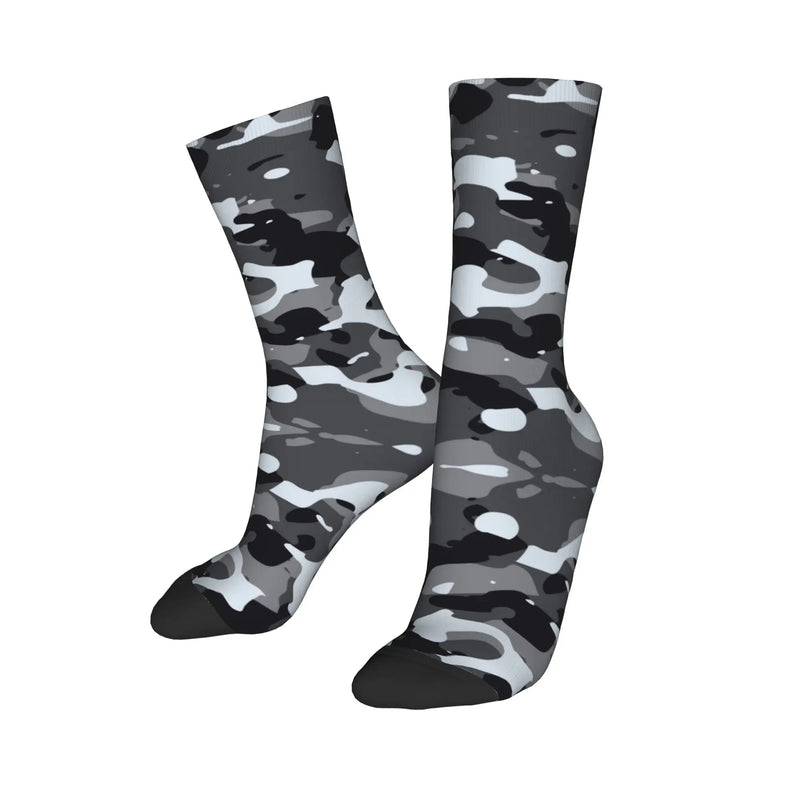 Custom Cute Military Camo Camouflage Army Socks Women Men Warm 3D Printing  Sports Basketball Socks