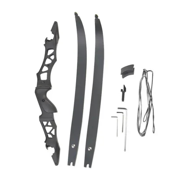 64" 30-60lbs JUNXING F166 Bow Limbs 21" Riser ILF | SAMAG