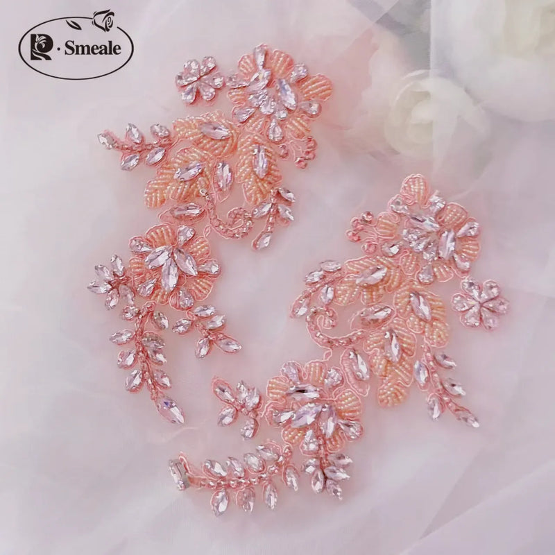 Handsewn Rhinestone Flower for Wedding Dress, Coats - View 13 | SAMAG