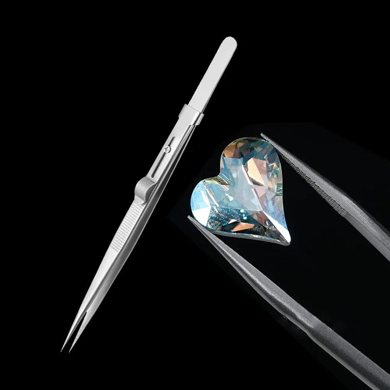 3 Pack Diamond Holder Pick Up Tool - Stainless Steel Tweezers with Claw and Stone Jewelry Grabber - Visuel 4 | SAMAG