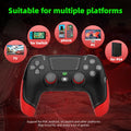 BT Gaming Gamepad with Six Axis Gyroscope For PS4 PS3 Wired Controller For Switch Oled Android Mobile Dual Vibration Joystick