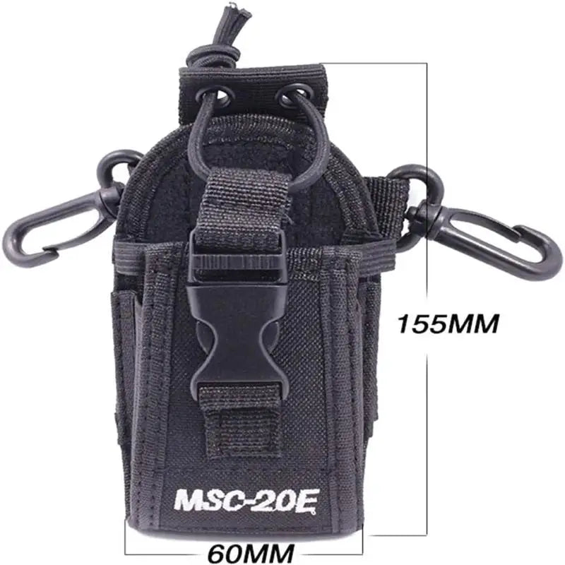 【C】1 Set Waist Bag Holder Pocket MSC-20E Tactical Molle Radio Walkie Talkie Pouch Interphone Holster Carry Bag For Hunting Camp