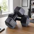 Hex Dumbbells Cast-Style Hexagonal Flat-Sided Strength | SAMAG
