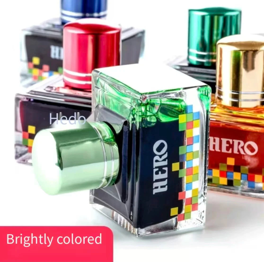 Hero 12 Colors Non-Carbon Ink 40ml Waterproof Quick Dry Fountain Pen Calligraphy Drawing Ink